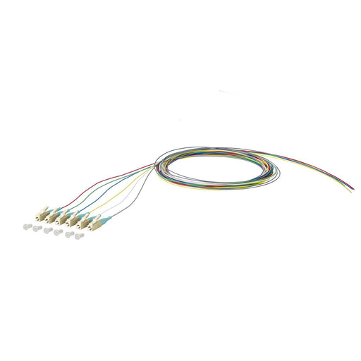 Metz Connect - LWL-Pigtail OpDAT Pigtail LC-PC 150M1JO0020E6 OM3 6 Farben − 6 Stück