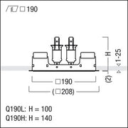 Zumtobel Group - Mechanisches Zubehör/Ersatzteile für Leuchten Einbaurahmen PANOS INF #60800685