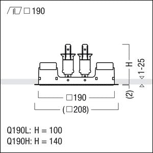 Zumtobel Group - Mechanisches Zubehör/Ersatzteile für Leuchten Einbaurahmen PANOS INF #60800685