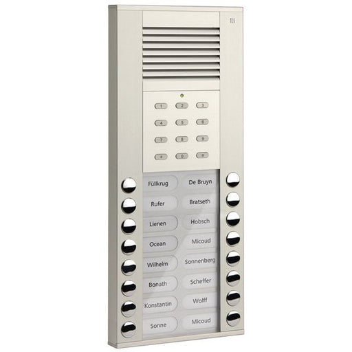 TCS Tür Control - Türstation für Türkommunikation Audioaußenstation 1-reihig ASE51160-0010 16 Tasten Codeschl