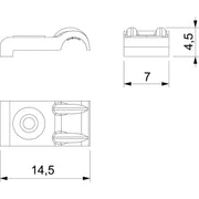 OBO Bettermann - Nagelschelle (für Kabel) ISO-Nagelschelle 2-4mm 4028 2-4mm PP, lgr − 100 Stück