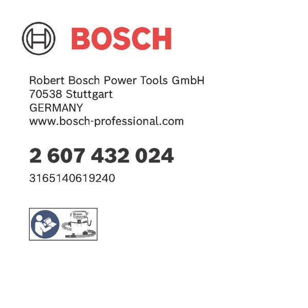 Bosch - Zubehör/Ersatzteile für Bodenpflege Faltenfilter, 2607432024 Filteroberfläche