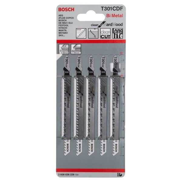 Bosch - Stichsägeblatt PRO Hardwood clean T301CDF 2608636229 Stichsägeblatt 117