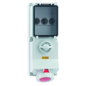 Bals Elektrotech - CEE-Steckdose abschaltbar, abgesichert (IEC 60309) Wandsteckdose abschaltbar 17546 verriegelt abgesich
