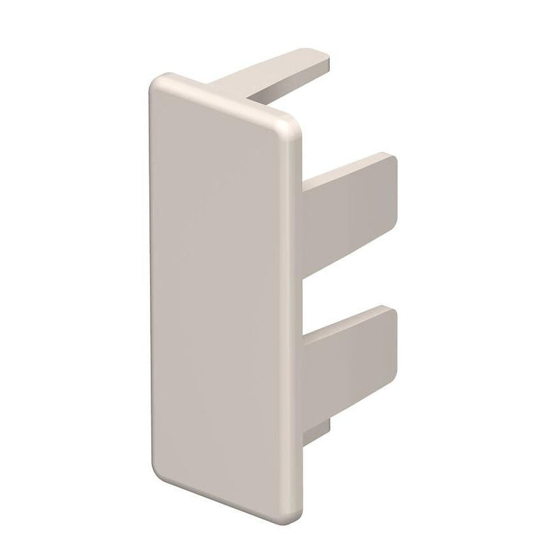 OBO Bettermann - Endstück für Leitungsführungskanal Endstück WDK HE15040CW 15x40mm, PVC − 10 Stück