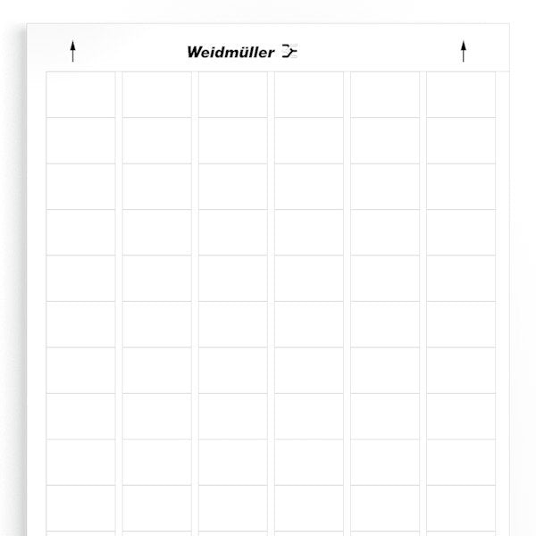 Weidmüller - Kennzeichnungsmaterial Gerätemarkierer LM MT300 30X20 WS − 10 Stück