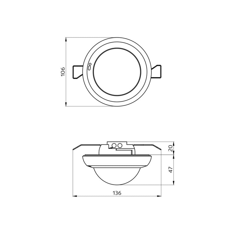 BEG Brück Electronic - Bussystem-Bewegungsmelder Präsenzmelder PD4N-KNXs-ST-DE KNX