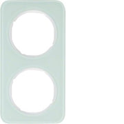 Berker - Abdeckrahmen Rahmen Glas/pows 10122109 2fach