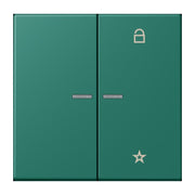 Jung - Bedienelement intelligent eNet Taster Universal 1f. FM LC 1701 216 vert anglais (32040)