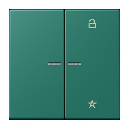Jung - Bedienelement intelligent eNet Taster Universal 1f. FM LC 1701 216 vert anglais (32040)
