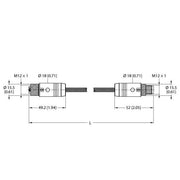 Turck - Rundsteckverbinder, feldkonfektionierbar (Industriesteckverbinder) Verbindungsleitung RKS54PLB- #100023966