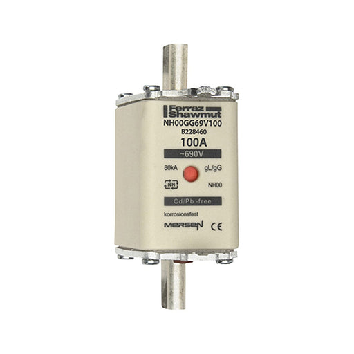 Mersen - Messersicherung NH-Sicherungseinsatz SF NH00GG69V100 Gr.00 gG 100A/690VKM