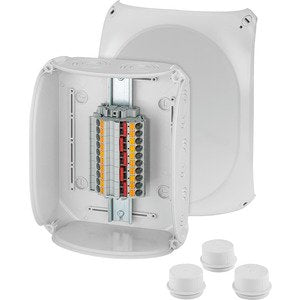 Hensel - Dose, Gehäuse für Montage auf der Wand/Decke Kabelabzweigkasten DK 2516 P 0,5 - 16 qmm − 2 Stück by Hensel
