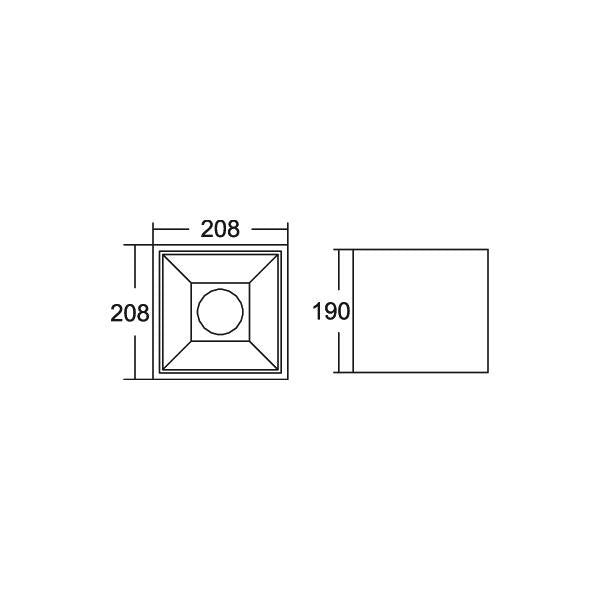 Brumberg Leuchten - Decken-/Wandleuchte LED-Anbaudownlight 42644164DA 4000K