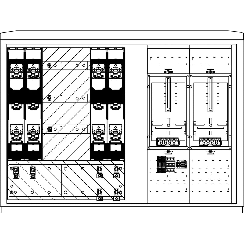 Elsta Mosdorfer - Zähler-Komplettschrank Wandlerschrank Freiluft WS835L.S6.N2201 WS A850-3 S6 L 500A