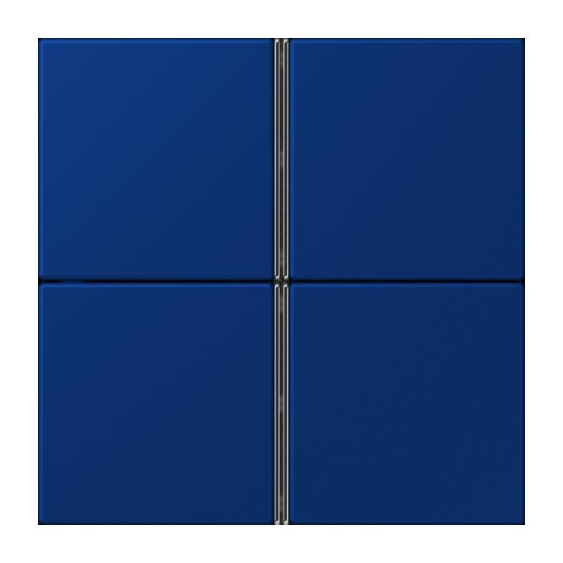 Jung - Abdeckung/Bedienelement für Installationsschalterprogramme Tastensatz 4fach LC 404 TSA 261 bleu outremer fonce