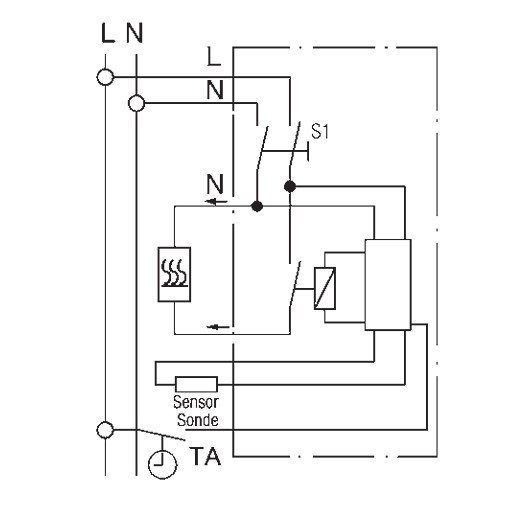 Eberle Controls - Raumthermostat/Uhrenthermostat Fussbodenregler FRe F2A-50 UP AC230V 16A