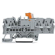 WAGO - Trenn- und Messtrenn-Reihenklemme 3-Leiter-Trenn-/Messklemme 2002-1771/401-000 2,5mm² grau − 50 Stück