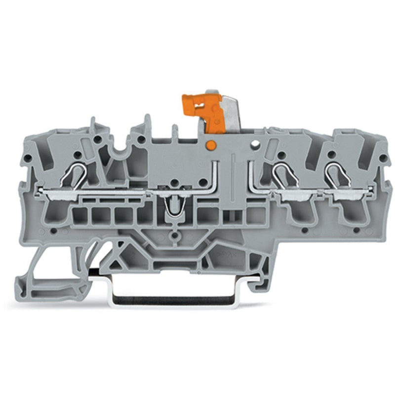 WAGO - Trenn- und Messtrenn-Reihenklemme 3-Leiter-Trenn-/Messklemme 2002-1771/401-000 2,5mm² grau − 50 Stück