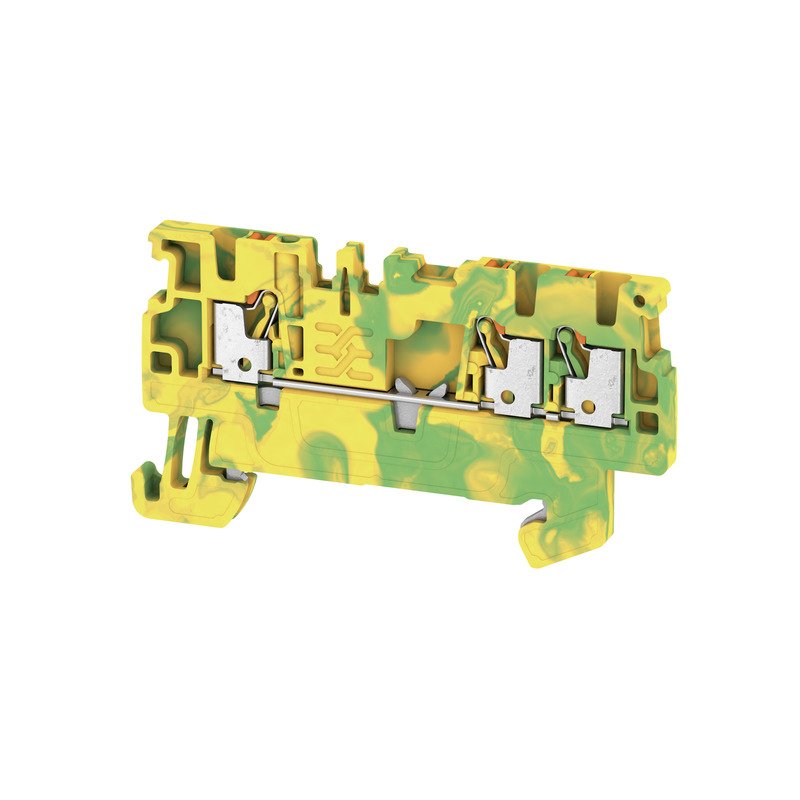 Weidmüller - Schutzleiter-Reihenklemme A3C 1,5 PE 1,5qmm, Anschlüsse:3 − 50 Stück