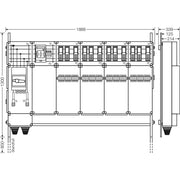 Hensel - Verteilerschrank für Energieversorgung Ladeverteiler Mi EV 44kW 12001 b. z. 12 Doppelladep