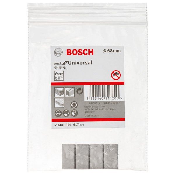 Bosch - Bohrkrone Segmente für PRO 2608601417 (VE4) Trockenbohrkrone 68