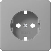 Jung - Abdeckung/Bedienelement für Installationsschalterprogramme Platte CD 1520 PL GR f.SCHUKO Steckdose