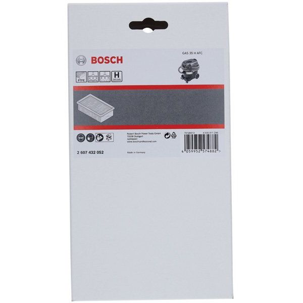 Bosch - Zubehör/Ersatzteile für Bodenpflege Flache Plisseefilter 2607432052 H-Klasse (HEPA) PTFE