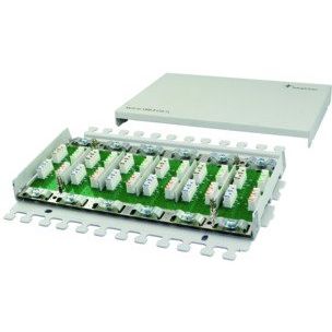 Telegärtner - Kommunikationstechnik-Adapter Kabelverbinder Multi 6x 100023275 Cat.7, AP, RAL7035