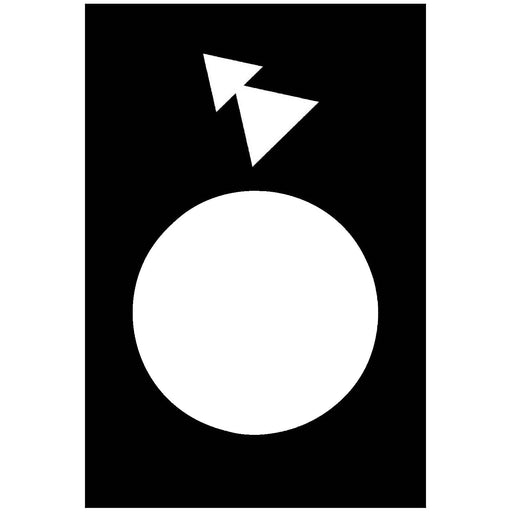 Schneider Electric - Bezeichnungsschild für Befehlsgeräte Symbolschild ZB2BY2918 sw