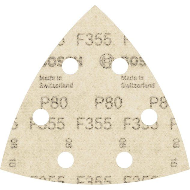 Bosch - Schleifpapier/Schleifvlies PRO F355 Schleifblatt, 93 2608605192 mm, G80, 5-tlg
