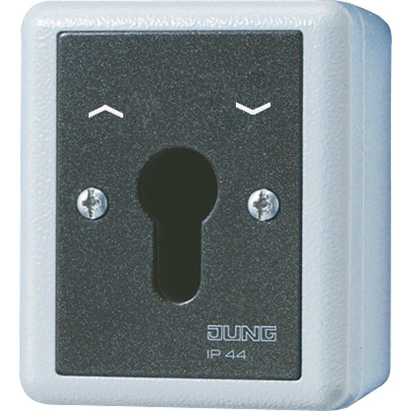 Jung - Jalousieschalter/-taster Schlüsselschalter 804.28 G 10AX 250V 2-pol