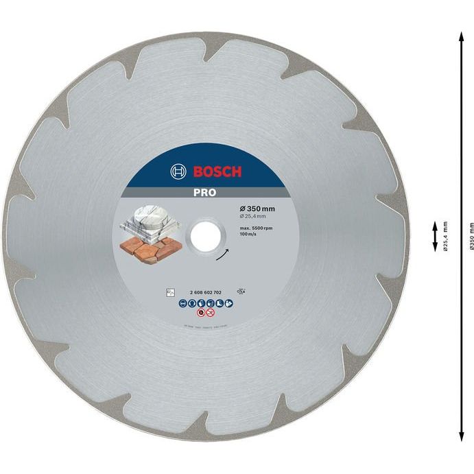 Bosch - Trenn-/Schleifscheibe Diamanttrennscheibe 2608602702 PRO Marble