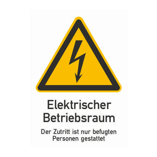 Cimco Werkzeuge - Warn-/Hinweisschild WZ f. Elektrotechnik Folie 182722 Gr. 297x210x1