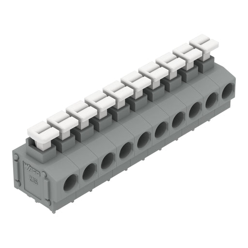 WAGO - Leiterplattenklemme 235-410/331-000 Drücker,1,5mm²,grau − 20 Stück
