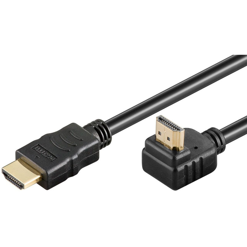 Goobay - Konfektioniertes A/V-Kabel High Speed HDMI-Kabel 61296 90°,Ethernet,4K,60Hz