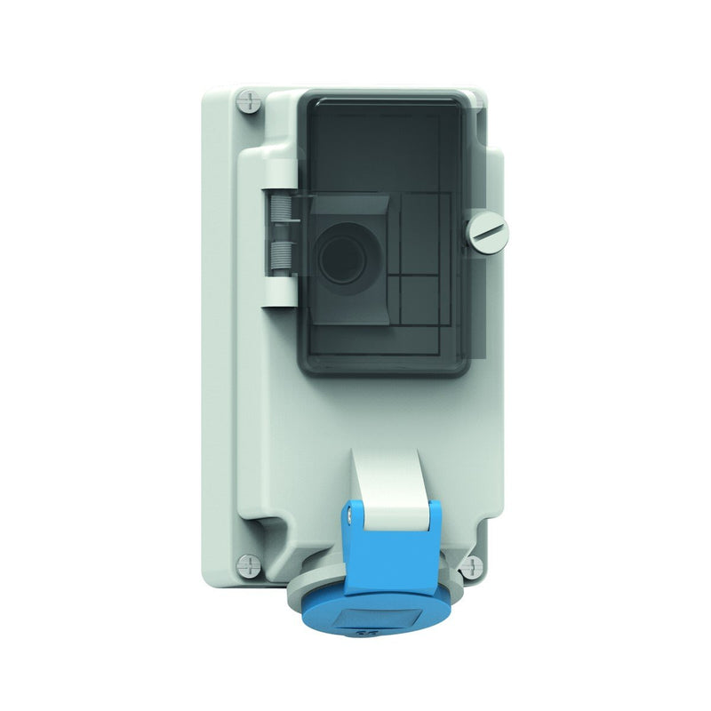 Bals Elektrotech - CEE-Steckdose abschaltbar, abgesichert (IEC 60309) Wandsteckdose abgesichert 1529 16A 4p 230V 9h IP44