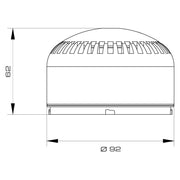 Grothe - Optisches/Akustisches Signalgerät Modul Kombileuchte LED MHZ 8934 blau