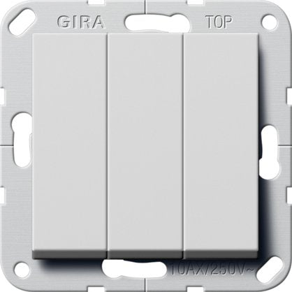 Gira - Taster Wipptaster 3-f. 2844015 BS Schließer grau