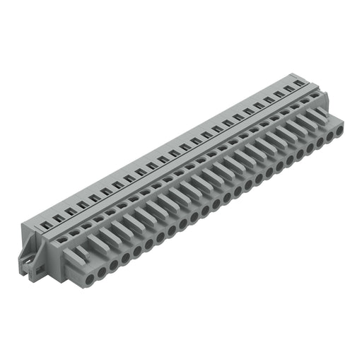 WAGO - Kabelsteckverbinder für Leiterplattensteckverbinder 1-Leiter-Federleiste 231-124/027-000 CAGECLAMP,2,5 mm²,gr − 10 Stück