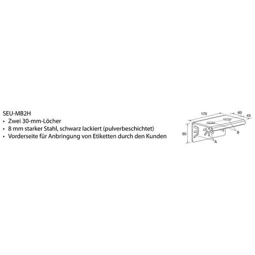 Bernstein - Zubehör/Ersatzteile für Befehlsgeräte Befestigungswinkel SEU-MB2H