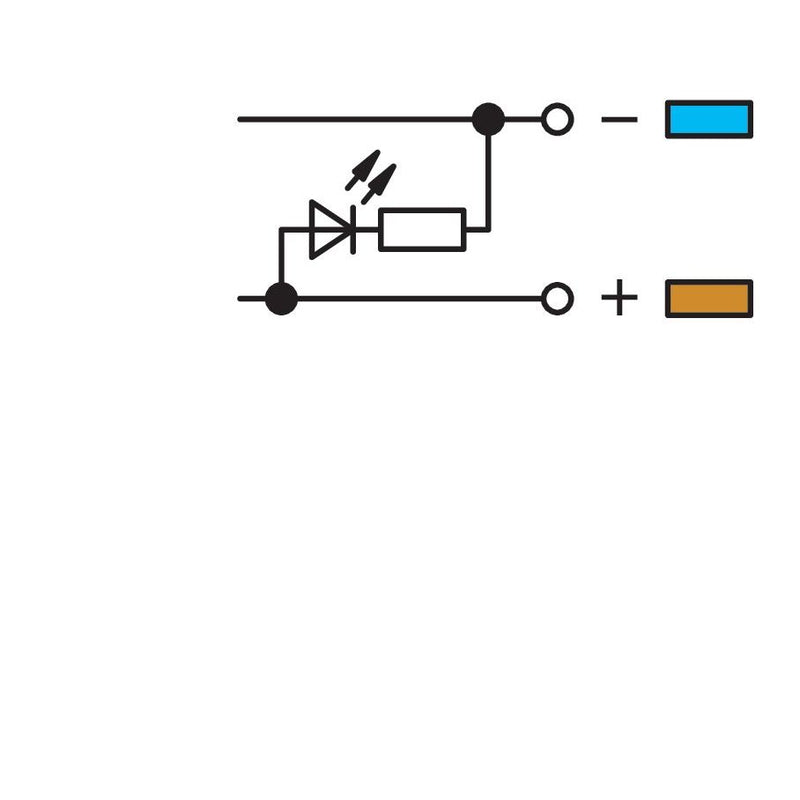 WAGO - Initiator/Aktor-Reihenklemme Initi.-Einspeiseklemme 280-586/281-496 24V NPN − 10 Stück