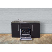 Stengel - Mini-Küche Miniküche Premiumline MPGSSM160GSGKFreBli Schwarz matt