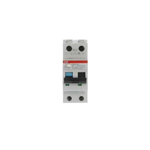ABB Stotz S&J - Kombination FI-Schalter/Leitungsschutzschalter FI/LS-Schalter DS201MA-C6/0,3 10kA, 1p+N