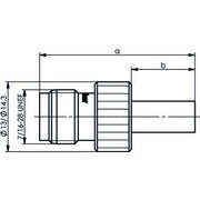 Telegärtner - Koax-Steckverbinder TNC Kabelbuchse 100023824 cr/cr RG59 75Ohm − 5 Stück
