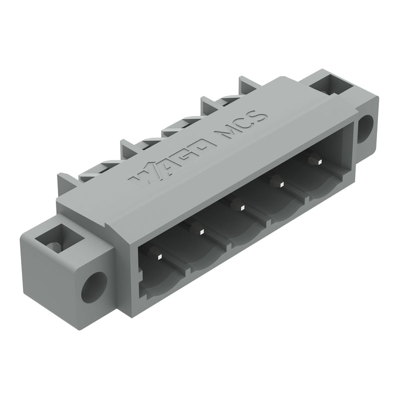 WAGO - Leiterplattensteckverbinder THT-Stiftleiste Lötstift 231-435/040-000 1,0x1,0,abgew.,gr − 100 Stück