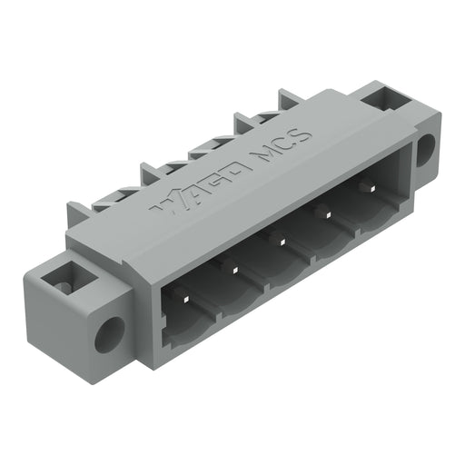 WAGO - Leiterplattensteckverbinder THT-Stiftleiste Lötstift 231-435/040-000 1,0x1,0,abgew.,gr − 100 Stück