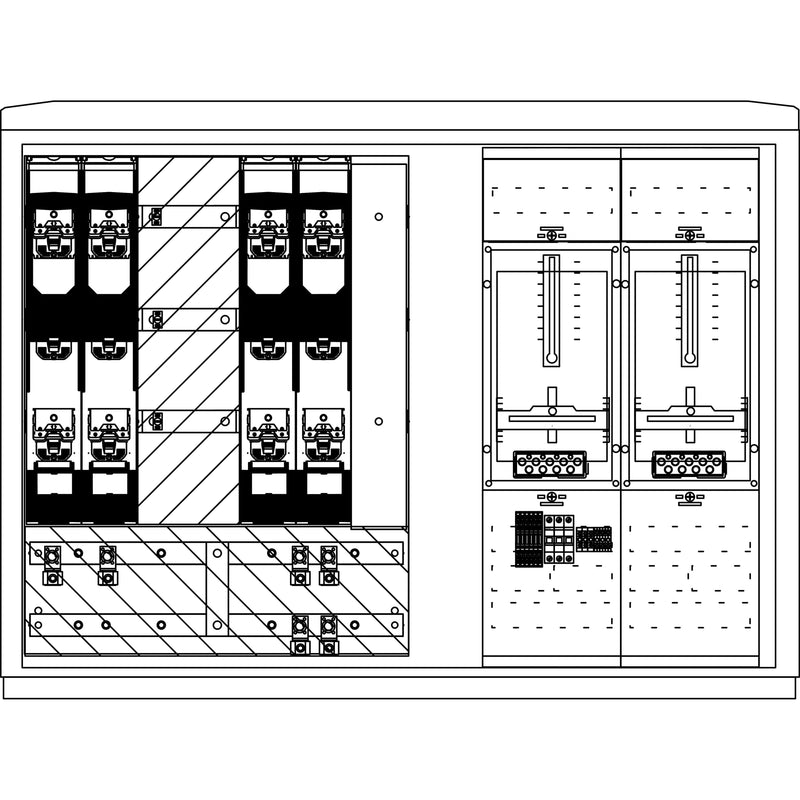 Elsta Mosdorfer - Zähler-Komplettschrank Wandlerschrank Freiluft WS834L.S6.N2201 WS A850-3 S6 L 400A