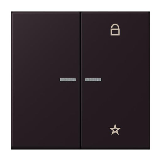 Jung - Bedienelement intelligent eNet Taster Universal 1f. FM LC 1701 248 noir divoire (4320E)