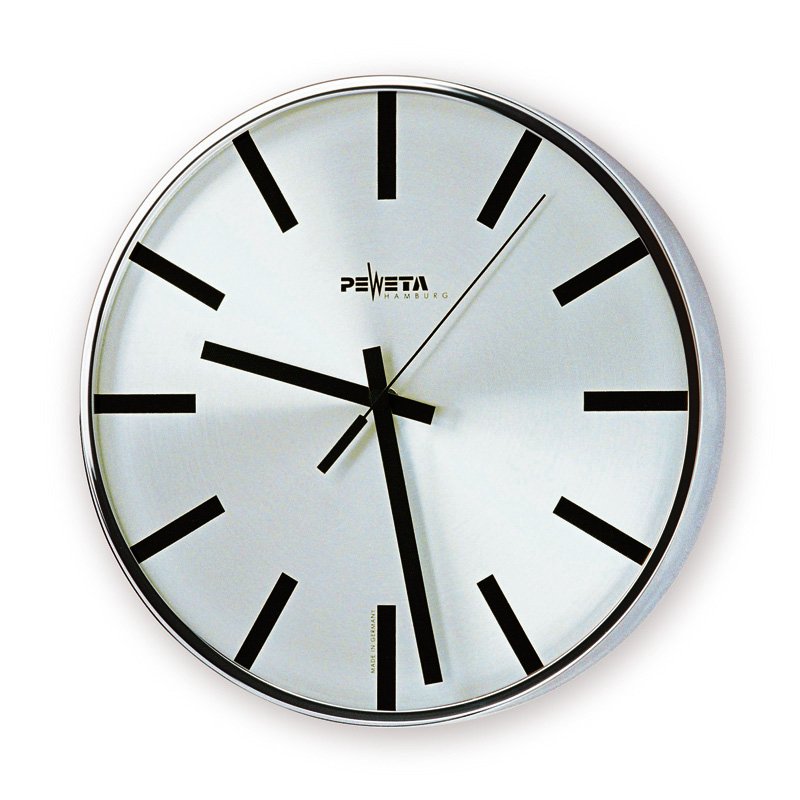 Peweta - Uhr Quarz-Batterie-Uhr 41.230.341 innen,1,5V,D=300mm